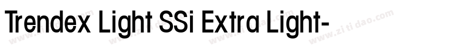 Trendex Light SSi Extra Light字体转换